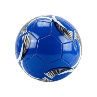 Imagem de Bola De Futebol Couro Sintético Costurada Escolha Sua Cor (Azul)