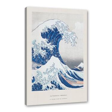 Imagem de Pôster Hasui Kawase Ohara Koson Impressões Katsushika Hokusai Pintura em Tela Onda Japonesa Arte de Parede Hiroshige Imagens para Decoração de Casa (SKU1,27.9 x 35.6 cm = (28 x 35 cm), Emoldurado