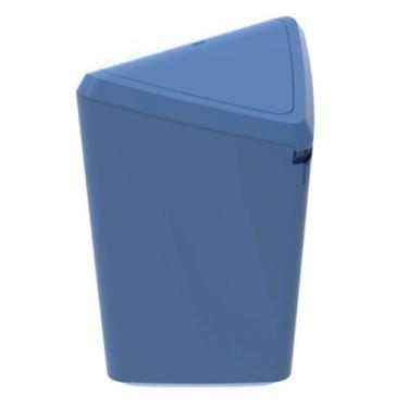 Imagem de Lixeira Basculante Crippa 12L Prisma Azul Madrugada Cozinha Escritório