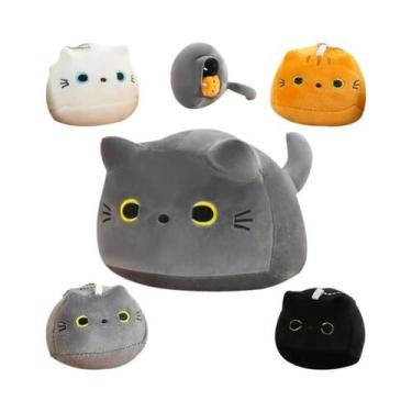Imagem de Boneco De Pelúcia Oval Super Macio Kawaii Com Quatro Pingentes De Gati