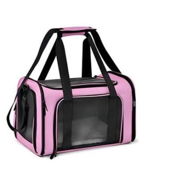 Imagem de Bolsa De Viajem Para Transporte Pet Ideal para Cães e Gatos | Ideal para Viagens, Veterinário e Passeios de Carro(PINK)
