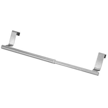 Imagem de Yosoo Toalheiro Barra Dupla Retrátil, Design Suspenso, Aço Reforçado para Cozinha, Sala de Estar, Banheiro, Quarto (Barra horizontal retrátil de 34cm)