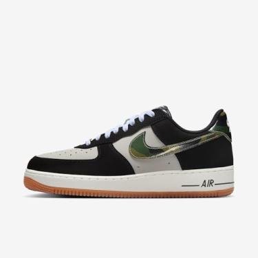 Imagem de Nike Tênis masculino Air Force 1 Low Retro (branco/marrom médio/branco/preto), Branco/marrom médio/branco / preto, 44
