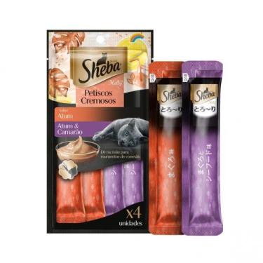 Imagem de Kit Sheba Cremoso 4x 4un Atum e Camarão