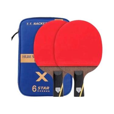 Imagem de Conjunto De Raquetes De Tênis De Mesa Em Carbono Para Adultos 2 Peças 