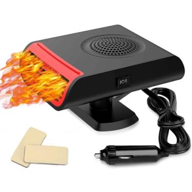 Imagem de Aquecedor de carro portátil, descongelador de carro com aquecimento/resfriamento 2 em 1, isqueiro antiembaçamento para descongelador de carro, para-brisa, desembaçamento rápido, adequado para carros e