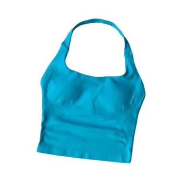 Imagem de Sutiã Esportivo Feminino De Alto Impacto À Prova De Choque, Top Halter