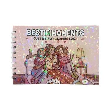 Imagem de Livro De Colorir Fofo E Confortável Para Meninas, Atividade Relaxante,