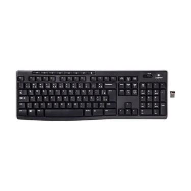 Imagem de Teclado Logitech Multimidia  Preto,Sem Fio K270