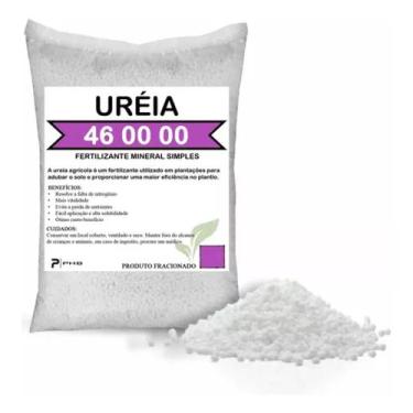 Imagem de Ureia Agrícola Granulada 1kg  Adubo Fertilizante Mineral de Alta Conce