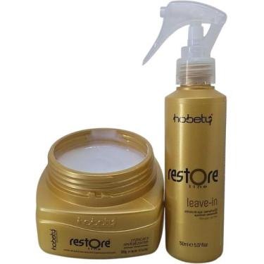 Imagem de Kit Tratamento Restore Mascara 300g Leave In 150ml Hobety - Hobety Pro