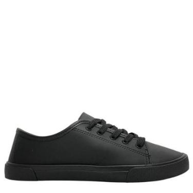 Imagem de Tênis Casual Moleca com Solado Baixo e Acabamento Fosco-Feminino