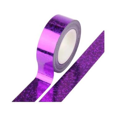 Imagem de Fita Adesiva Washi Colorida E Brilhante Com Efeito Laser Para DIY, Scr