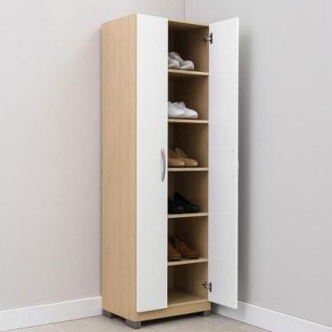 Imagem de Armário Sapateira Multiuso 2 Portas -579 Branco Riviera - DITÁLIA MÓVE