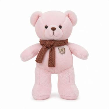 Imagem de Urso de Pelúcia Gigante 55cm com Gravata Marrom Macio Antialérgico com