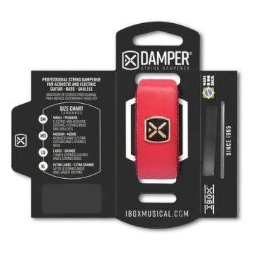 Imagem de Abafador Corda Guitarra Baixo Damper Vermelho - Ibox, MD