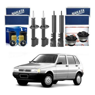 Imagem de Kit Amortecedor Dianteiro Traseiro Uno 1.6 1989 A 1993 - Nakata