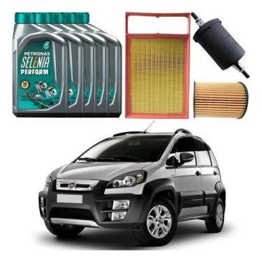 Imagem de Kit Revisao Oleo Filtro Fiat Idea Adv 1.8 2012 A 2020 - Wega