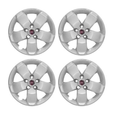 Imagem de Jogo Calota aro 16 Fiat Toro 2017 2018 2019 2020 prata - GFM