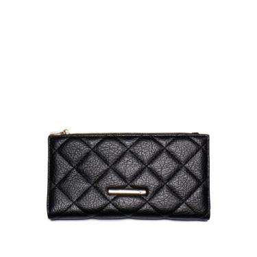 Imagem de Carteira Feminina WJ Matelassê Preto, Preto, Único