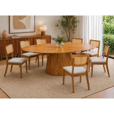 Imagem de Sala De Jantar Maciça 8 Cadeiras 2,0m - Londres -imperial