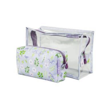 Imagem de Conjunto Retangular Cristal + Godao Floral Lilas