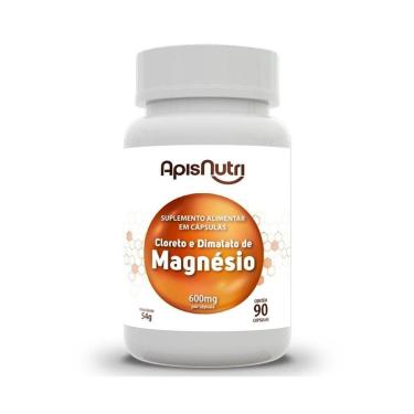 Imagem de Cloreto e Dimalato de Magnésio 600mg 90 Cápsulas Apisnutri-Unissex