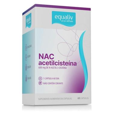 Imagem de Nac N-Acetil L-Cisteina 600 Mg 60 Caps - Equaliv-Unissex