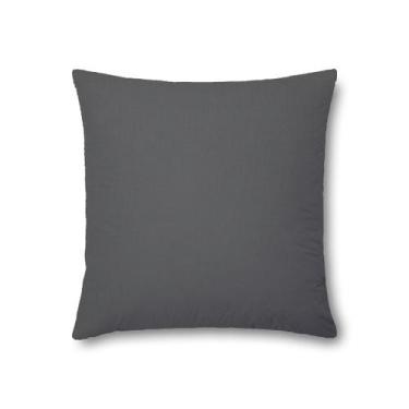 Imagem de Capa de Almofada Suede Lisa - DECORELLA, Cinza