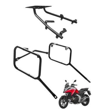 Imagem de Kit Afastador Alforge C/ Suporte Baú Bagageiro Gbs Nc 750x