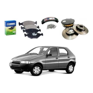 Imagem de Kit Disco Pastilha Lona Palio 1.0 1996 A 2000 - Cobreq