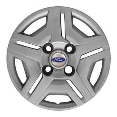 Imagem de Calota aro 13 prata 132cb cubo baixo + emblema ford - Garagem Online G