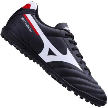 Imagem de Chuteira Society Mizuno Morelia Club As, Preto, 38