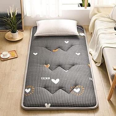 Imagem de Colchão Futon Japonês Tradicional, Colchão De Piso Portátil, Colchão De Piso Grosso Dob...