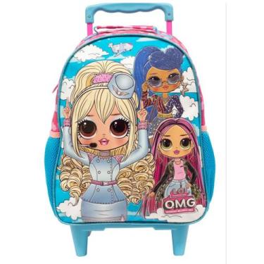 Imagem de Mochila  infantil escolar rodinhas lol  xeryus16" 10830, Rosa