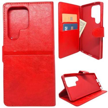 Imagem de Capa Carteira para Samsung S25 Ultra (Tela de 6.9) Capinha Case Cor:Ve