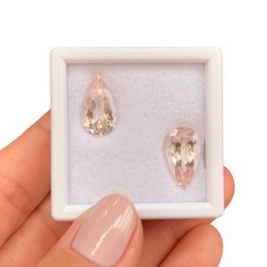Imagem de Morganita Gota Par 7,74ct - ENE2ESE