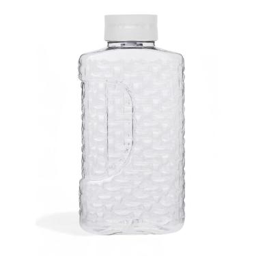 Imagem de Jarra Garrafa de Geladeira 1,95L Tampa Efeito Cascata Plástico Resistente Livre de BPA para Bebidas Branco