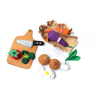 Imagem de KIT LEGUME DE PANO - Brinquedo Sensorial  Educativo