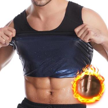 Imagem de Colete Regata Redutor de Medidas Masculino Preto, GG, Masculino, Preto