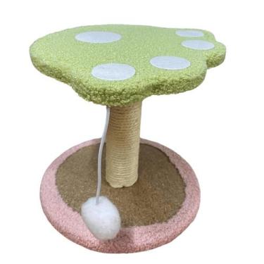 Imagem de Arranhador De Gatos C/ Brinquedo Poste Sisal Natural Decorativo Cor:Ve