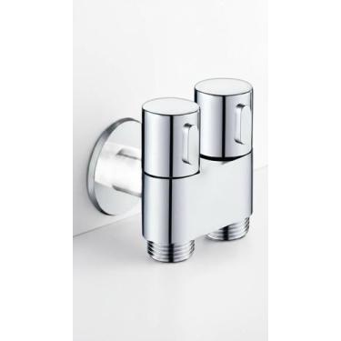 Imagem de Registro Duplo 1/2" P/ Ducha Higiênica Cromado - Congratulations Store