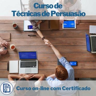 Imagem de Curso Online em videoaula de Técnicas de Persuasão com Certificado