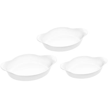 Imagem de Kit Travessas Vidro 3 Unidades Marinex Opaline Vai Ao Forno