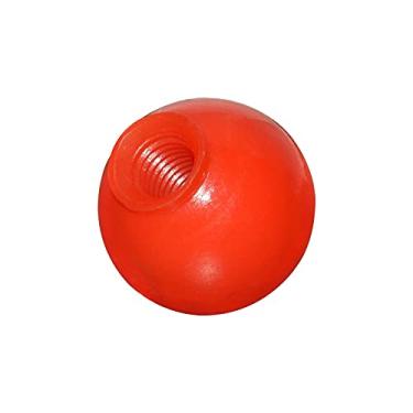 Imagem de Flyshop M6 Rosca fêmea de 25 mm de diâmetro, puxador redondo de bola, vermelho, 20 peças