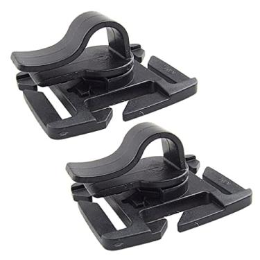 Imagem de Simhoa Pacote com 2 clipes de tubo de bebida braçadeiras de mangueira para cachimbo de água mochila alça fivela hidratação clipe acessórios para ambientes externos