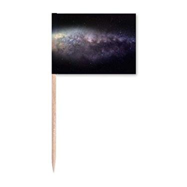 Imagem de Marcador elíptico Cosc Nebulosa Padrão Universo Palito de Dentes Marcador Decoração de Festa