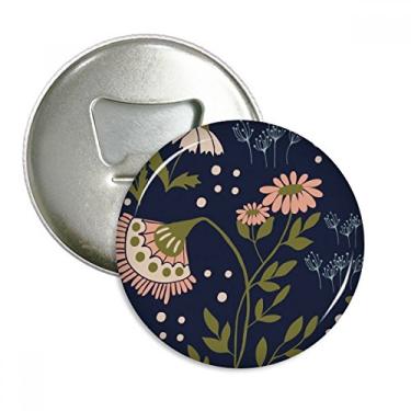 Imagem de Abridor de garrafas de tinta de plantas de flores selvagens rosa emblema multifuncional