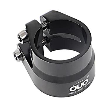 Imagem de 1 peça clipe de tubo de assento CNC de camada dupla de liga de alumínio grande 31,8/34,9 mm de espessura clipe de tubo de assento para bicicleta de montanha, bicicleta de estrada