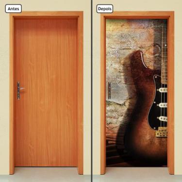 Imagem de Adesivo Decorativo De Porta - Música - Guitarra - 069Cnpt - Allodi